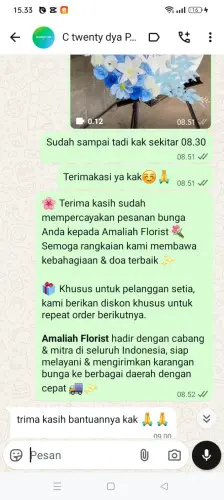 Testimonial Standing Flower subang