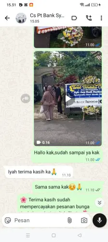 Testimonial Papan Bunga subang